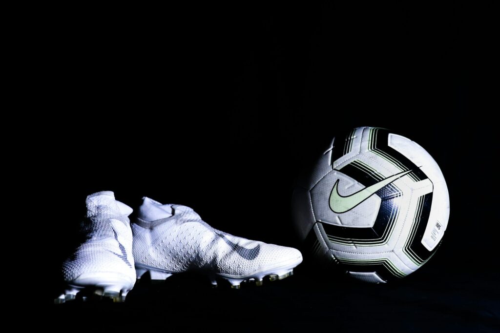 white and black soccer ball